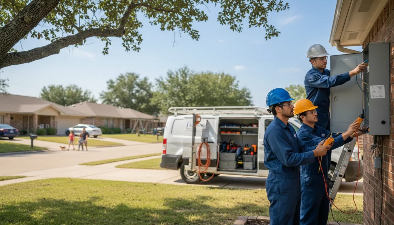 Certified electrician providing emergency electrical services in Hospers, IA